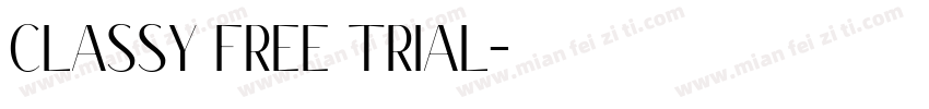 classy free trial字体转换